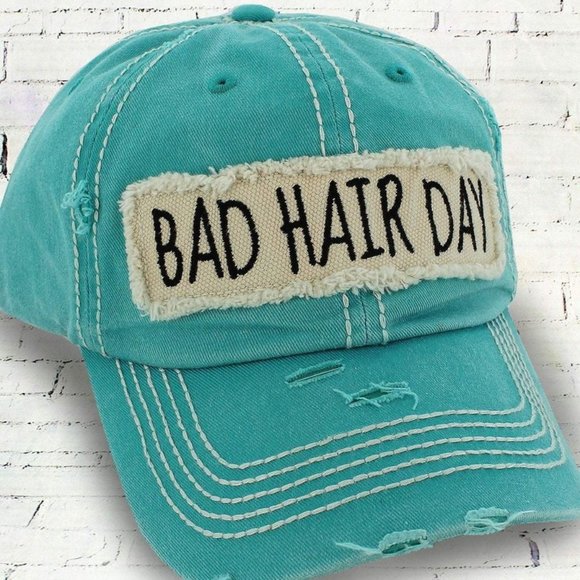 Accessories - NWT Distressed Bad Hair Day Cap